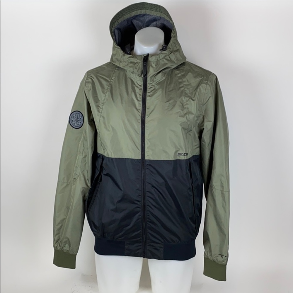 Mazine Campus Canvas Jacket Black/ green size L
